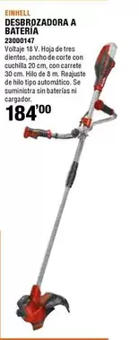 Oferta de Einhell - Deskrozadora A Bateria por 184€ en Cofac