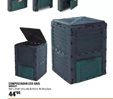 Oferta de Compostador Eco Gris por 44,95€ en Cofac