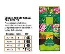 Oferta de Universal - Substrato  Con Perlita por 1,45€ en Cofac