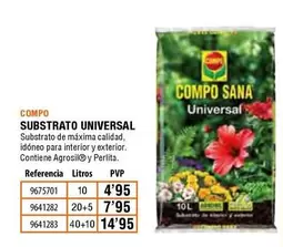 Oferta de Compo - Substrato Universal por 4,95€ en Cofac