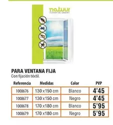 Oferta de Natuur - Para Ventana Fija por 4,45€ en Cofac