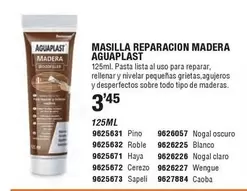 Oferta de Aguaplast - Masilla Reparacion Madera por 3,45€ en Cofac