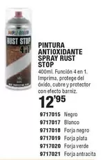 Oferta de Blanco - Pintura Antioxidante Spray Rust por 12,95€ en Cofac