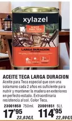 Oferta de Xylazel - Aceite Teca Larga Duracion por 17,95€ en Cofac
