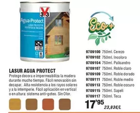 Oferta de V33 - Lasur Agua Protect por 17,95€ en Cofac