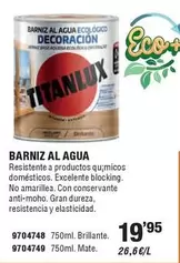 Oferta de Titanlux - Berniz Al Agua por 19,95€ en Cofac