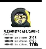 Oferta de 3m - Flexómetro Abs/caucho por 3,95€ en Cofac