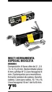 Oferta de Multi Herramienta Especial Bicicleta por 7,95€ en Cofac