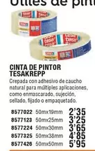 Oferta de Tesa - Cinta De Pintor Tesakrepp por 2,35€ en Cofac