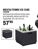 Oferta de Cube - Mesita/Termo Ice por 57,95€ en ferrOkey