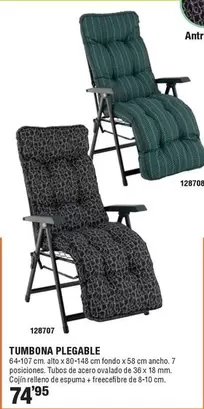 Oferta de Tumbona Plegable por 74,95€ en ferrOkey