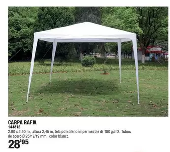 Oferta de Blanco - Carpa Rafia por 28,95€ en ferrOkey