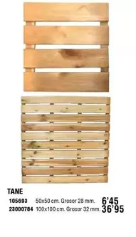 Oferta de Baldosas De Madera Tane por 6,45€ en ferrOkey