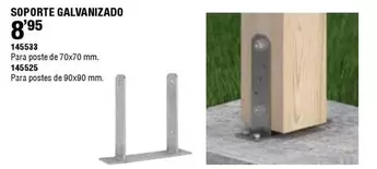 Oferta de Soporte Galvanizado por 8,95€ en ferrOkey