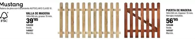 Oferta de Mustang - Valle De Madera por 39,95€ en ferrOkey