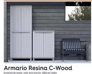 Oferta de Armario Resina C-Wood en ferrOkey