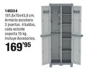 Oferta de Armario Escobero por 169,95€ en ferrOkey