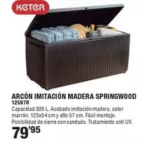 Oferta de Arcón Imitación Madera Springwood por 79,95€ en ferrOkey