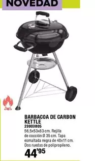 Oferta de Kettle - Barbacoa De Carbon por 44,95€ en ferrOkey