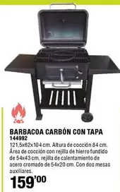 Oferta de Barbacoa Carbón Con Tapa por 159€ en ferrOkey