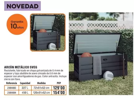 Oferta de Arcon Metalico Sveg  por 129€ en ferrOkey