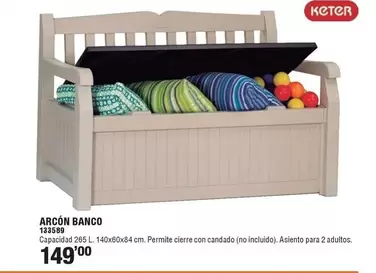Oferta de Keter - Arcón Banco por 149€ en ferrOkey