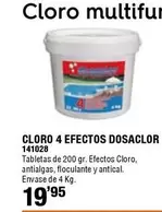 Oferta de Dosaclor - Cloro 4 Efectos por 19,95€ en ferrOkey