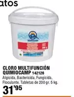 Oferta de Quimicamp - Cloro Multifuncion   por 31,95€ en ferrOkey