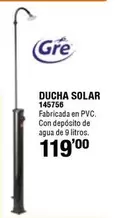 Oferta de Gre - Ducha Solar por 119€ en ferrOkey