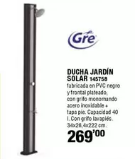 Oferta de Gre - Ducha Jardín Solar 145758 por 269€ en ferrOkey
