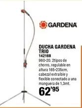 Oferta de Gardena - Ducha Trio 142168 por 62,95€ en ferrOkey