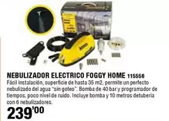 Oferta de Home - Nebulizador Electrico Foggy Home por 239€ en ferrOkey