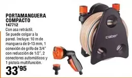 Oferta de Claber - Portamanguera Compacto 147112 por 33,95€ en ferrOkey
