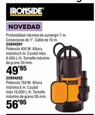 Oferta de Ironside - 23004261/ 23004262 por 49,95€ en ferrOkey