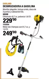 Oferta de Garland - Desbrozadora A Gasolina por 229€ en ferrOkey