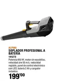 Oferta de Alpina - Aspirapolador Profesional A Bateria por 199€ en ferrOkey