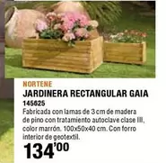 Oferta de Jardinera Rectangular Gaia por 134€ en ferrOkey