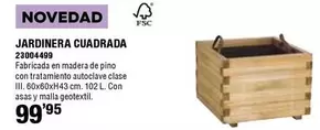 Oferta de Jardinera Cuadrada por 99,95€ en ferrOkey
