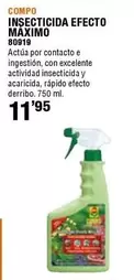 Oferta de Compo - Insecticida Efecto Maximo por 11,95€ en ferrOkey