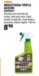 Oferta de Compo - Insecticida Triple Accion por 8,95€ en ferrOkey