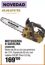 Oferta de Anova - Motosierra A Gasolina por 169€ en ferrOkey