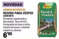 Oferta de Abonos Naturales Recebo Para Cesped por 6,95€ en ferrOkey