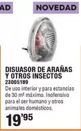 Oferta de Disquasor De Aranas Y Otros Insectos por 19,95€ en ferrOkey
