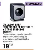 Oferta de Disuator Para Exteriores De Roedores Y Otros Insectos por 19,95€ en ferrOkey