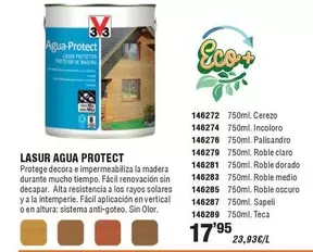 Oferta de Protect - Lasur Agua por 17,95€ en ferrOkey