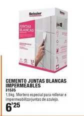 Oferta de Beissier - Cemento Juntas Blancas Impermeables por 6,25€ en ferrOkey
