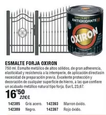 Oferta de Oxiron - Esmalte Forja por 16,5€ en ferrOkey