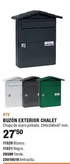 Oferta de Btv - Buzon Exterior Chalet por 27,5€ en ferrOkey