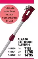 Oferta de Alargo Extensible Aluminio por 7,95€ en ferrOkey