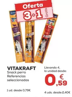 Oferta de Vitakraft - Snack Perro Referencias por 0,79€ en Kiwoko